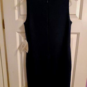 Vintage St John Sleeveless "little Navy Dress"  By Marie Gray sz 2 NEW WITH TAGS